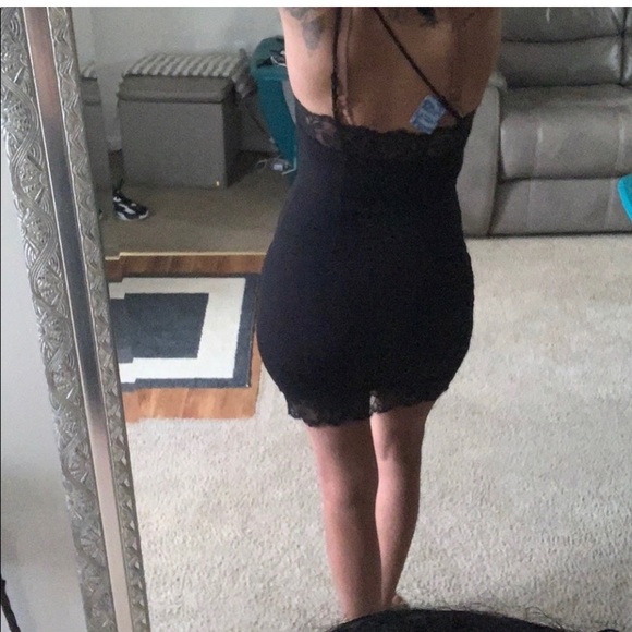 Free People Premonitions Bodycon Dress in Black - Picture 5 of 6